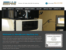 Tablet Screenshot of hendersonmachine.com